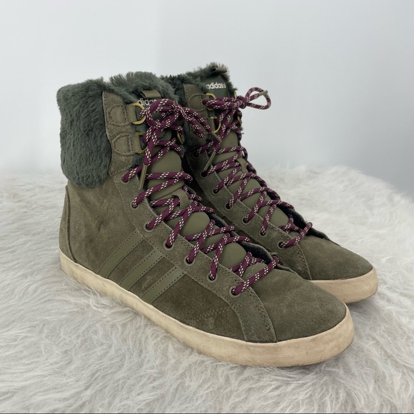 Adidas shoes with fur trim Clearance